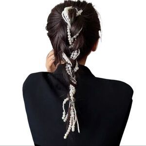 Multi Beaded Pearl Strands Hair Clip  Hair Accessory NEW